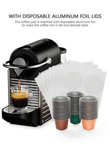 Bộ viên nang cà phê Bộ viên nang cà phê dùng một lần phù hợp với vỏ viên nang cà phê dùng một lần có nắp tự dính Cốc lọc bột cà phê tương thích với máy pha cà phê espresso nguyên bản Phụ kiện pha cà phê - nhiều bộ - Xem 7