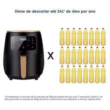 Air Fryer Large 6L Oil-Free 2400W Food Cooking Digital LCD Touch Panel Kitchen - 黑色 - 查看 9