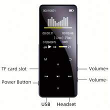 MP4/MP3 Player Support 128GB Bluetooth Lossless Music FM Radio Recorder Sport - 3.5mm - Xem 11