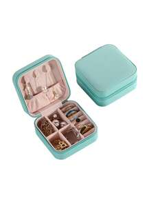 1 件便携式珠宝盒，珠宝收纳展示盒 - 彩色 - 查看 9