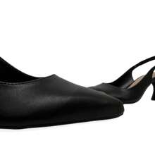 Mozione Open Back Low Heel Pumps 169 - màu đen - Xem 5