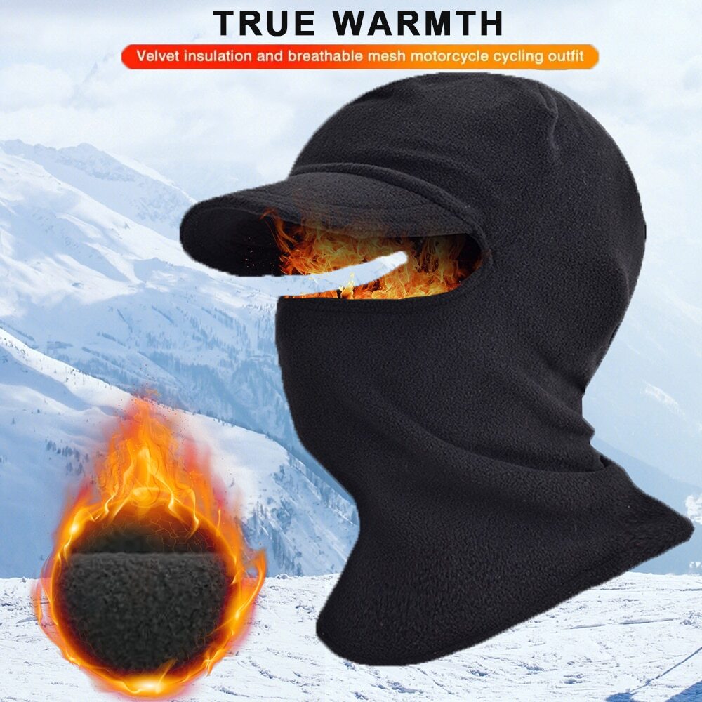 Riding Mask Mens And Womens Fleece Windproof Portable Full Face Mask