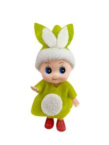 1 件可爱圣诞兔子仙女迷你玩偶装饰品、节日礼物、微型景观装饰、橱窗展示 - 彩色 - 查看 13