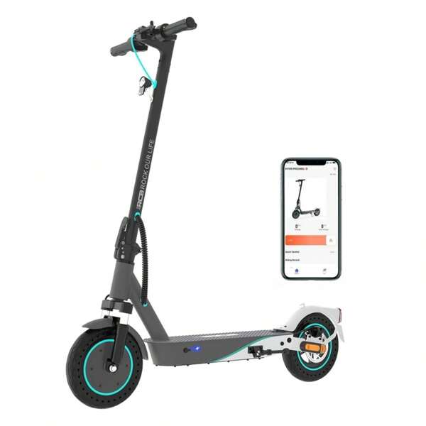 RCB RCB Elektroroller mit Straßenzulassung (ABE), Max.20 KM/H, APP-Verbindung, Komfortable Stoßdämpfung, Faltbar, LED-Display, Geschenk für Erwachsene und Jugendliche