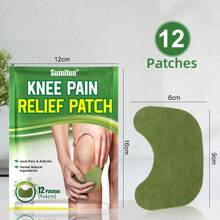 12pcs/Set Knee Patch, Joint Care Patches With Breathable And Heat Therapy Feature - Multicolor - View 14