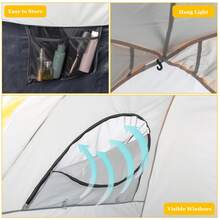 Compañero de camping mini para camionetas: Carpa de camión gris-naranja de 5.2-5.8 pies