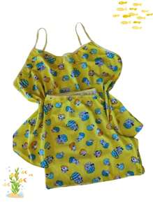 Kit 03 INFANTIL Baby Doll Pijaminhas Dormir Coloridos Fofos - Multicolorido - Visão 7