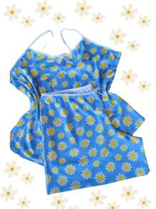 Kit 03 INFANTIL Baby Doll Pijaminhas Dormir Coloridos Fofos - Multicolorido - Visão 5