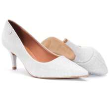 Vizzano Women's Pumps, Low Thin Heel, Soft, Original - 銀色 - 查看 2