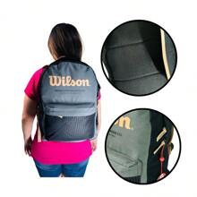 Mochila Wilson Escolar Casual Trabalho Notebook Costas Cinza