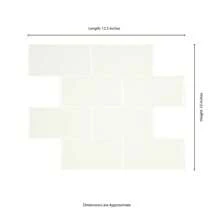 White Subway Peel & Stick Mosaic Wall Tile - Easy DIY Installation, Water-Resistant, And Grout-Free For Kitchens & Bathrooms (2.76 Sqft / Pack) - 1 - View 6