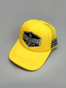 1 件刺绣“GAS SERVICE”网眼棒球帽，可调节户外防晒帽，适合旅行、海滩、度假、Y2K 风格年轻人 - 刺繡 - 查看 12