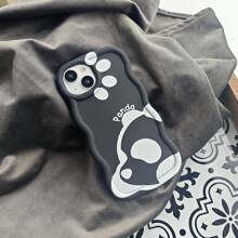 1 件可爱熊猫卡通简约创意个性黑白哑光，马卡龙色全保护防摔软手机壳，兼容三星/苹果/传音/INFINIX/OPPO/A18/A38/A53/A57/A77/A58/A78/RENO/REALME/C51/C53/C55/C63/C61/C65/C67/Honor/90LITE 防水防震防刮