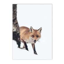 1 件冬季雪景森林房屋墙壁艺术画狐狸猫头鹰鹿动物帆布海报松树印刷品北欧墙壁画客厅装饰无框架 - 彩色 - 查看 18