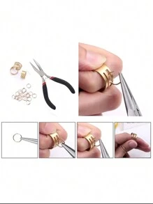 1set Of Boxed Split Jump Rings In 3mm, 4mm, 5mm, 6mm, 7mm, 8mm, And 10mm, 8 Colors, For Diy Jewelry Making And Connector Finding