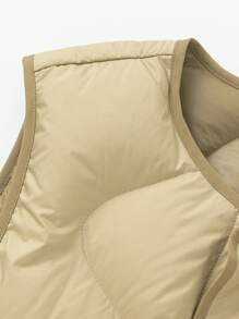 Balabala Tween Boy Warm Down Vest Jacket For Autumn/Winter - Khaki - View 6