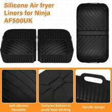 2 jeux de tapis de friteuse à air en silicone pour friteuse à tiroir flexible, accessoires de friteuse à air AF500UK réutilisables, 1x10,4L et 2x5,2L