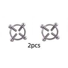 Fashionable Stainless Steel Adjustable Nipple Ring, No Piercing Required Body Jewelry Nipple Clamp - Multicolor - View 14