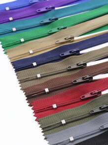 10PCS 9 Inch-20 Inch (23cm-51cm) Invisible Zippers Nylon Coil Zippers Aluminum Wire Closed Tail For Tailors Handcraft Sewing Cloth Accessories