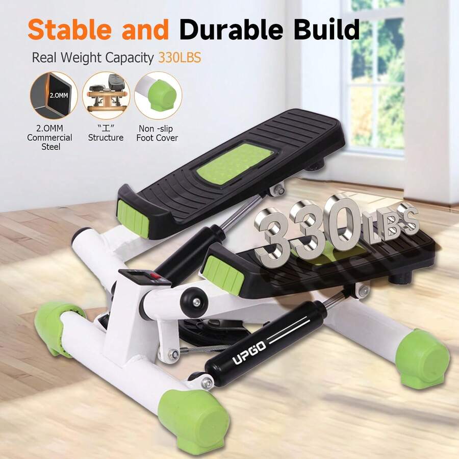 UPGO Mini Steppers Exercise Machine Stair Stepper With Resistance Bands