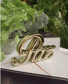 Decorative Porcelain Ornament Peace Gold/Silver/Rose Gold - Vàng - Xem 1