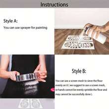 2/6pcs Christmas Stencils For Floor - Santa Claus Boot & Snowflake Designs, Reusable Plastic Footprint Templates For Holiday Decorations And DIY Crafts,Christmas