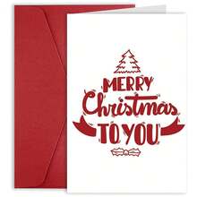 1 张，带信封的趣味圣诞贺卡 - 节日设计，包括圣诞老人、雪花和圣诞树 - 非常适合家人、教师和所有收件人趣味贺卡，适合成人节日贺卡 - 均碼 - 查看 9