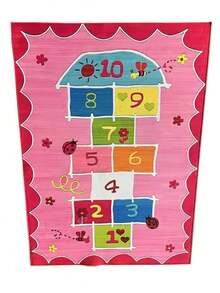 Kids Pink Amarelinha Rug - HỒNG - Xem 1