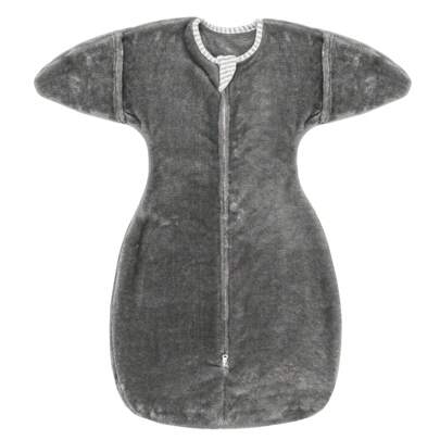 Saco de dormir de transición de felpa cálida de 1.5 tog para bebés de 0 a 12 meses, manta envolvente para bebé