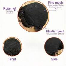 4 inch Pixie Cut Menselijk Haar Pruik voor Vrouwen met Pony Volledig Machinaal Gemaakte Pruik