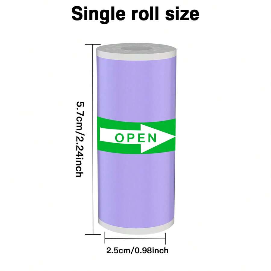 Color Sticker Paper, Mini Pocket Printing Stickers, Portable Printer