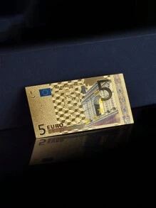 1 pieza de billete conmemorativo colorido con lámina de plástico, euro, libra esterlina (estilo aleatorio enviado)