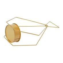 10 Pcs Diamond Vase Metal Geometric Gold Centerpiece Elegant Wedding Centerpieces For Tables For Weddings Party Decoration Centerpiece Table Decorations Party Favors Room Decor Bride - Gold - View 10