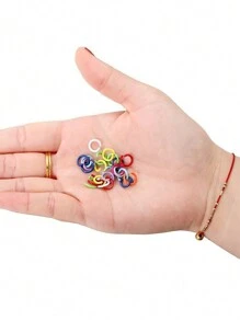 200 Stücke bunte Zinklegierung offene Sprengringe, geeignet für Halsketten, Armbänder, Schmuckverbindungen