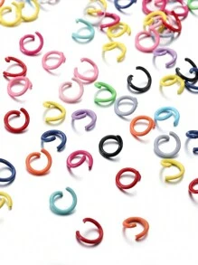 200 Stücke bunte Zinklegierung offene Sprengringe, geeignet für Halsketten, Armbänder, Schmuckverbindungen