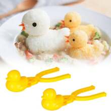 1/2pcs Duck Rice Molds, Sushi Molds, 3d Animal Rice Tool, Duck Rice Mold Maker For Rice Balls, Sushi, Croquetas - Multicolor - View 1