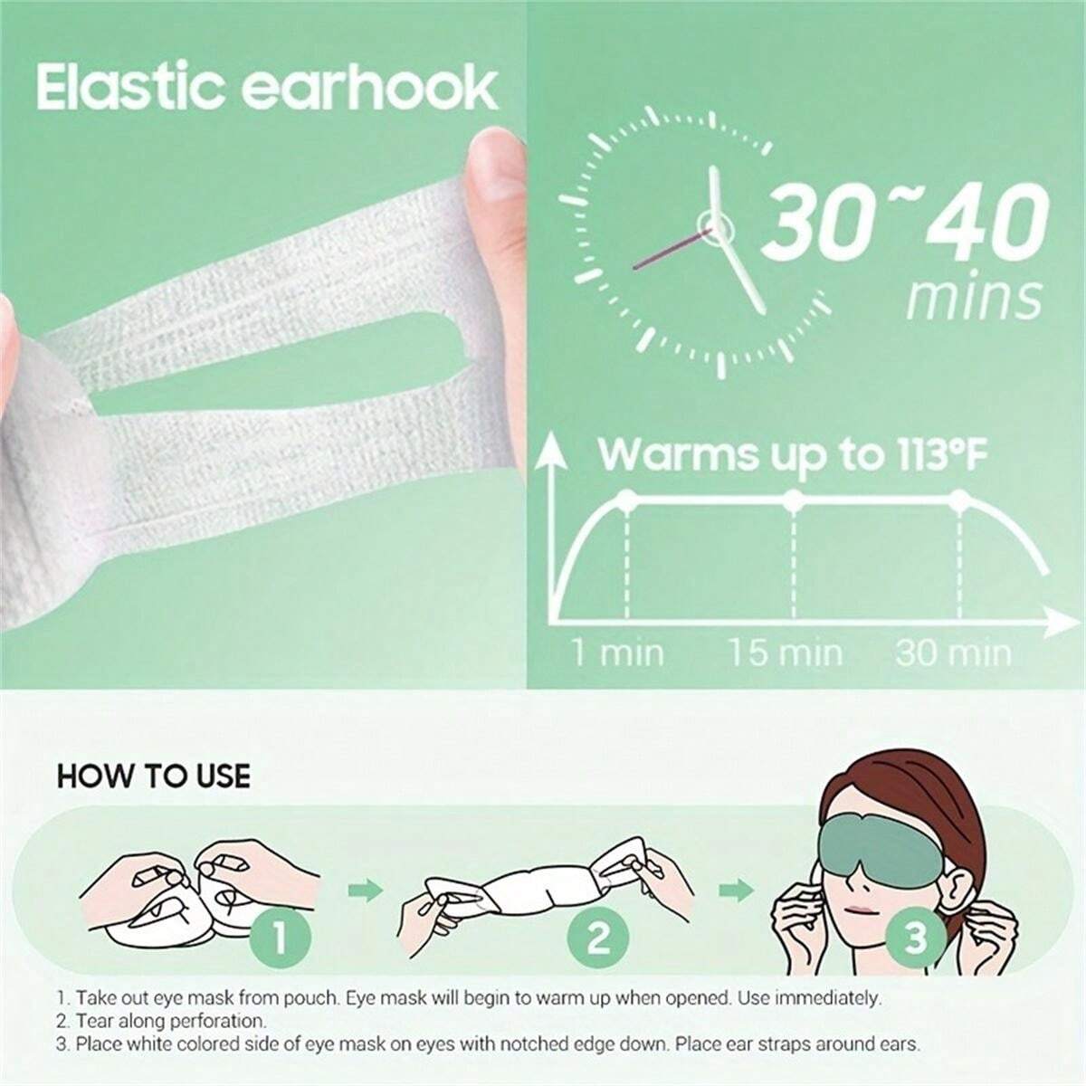 Ay Tsao Steam Eye Mask Relieve Eye Fatigue Improving Sleep Quality Self