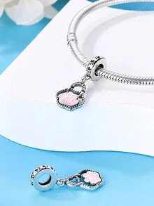 STYFNE 1 chiếc S925 mạ bạc dễ thương hình thú cưng thỏ, chó, mèo, tắc kè hoa, bọ cạp, khủng long Mặt dây chuyền trang sức thanh lịch, Mặt dây chuyền DIY thủ công, Quà tặng nhỏ hàng ngày cho phụ nữ - Bạc - Xem 15