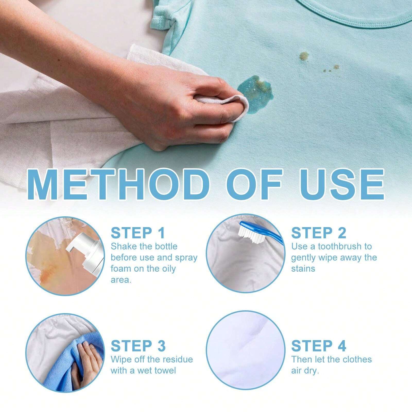 Foam Cleaner, Clothing & Household Cleaning Detergent For Stain Removal