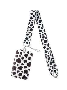 1set Leopard Print, Cow, Zebra, Cat Paw Pattern Lanyard ID Card Holder, Suitable For Doctors, Nurses, Students, Teachers, Exhibition Staff ID Badge Lanyards, Can Be Used As Exhibition Gifts, Keychains Or For Daily Use Car Accessories Bag Charm School Cute Goth Y2k Bag Lanyards With Id Holder Car Accessories Bag Charms Christmas Car Friend Sister Gift Ideas Gifts For Mother, Father, Graduation, And Teacher - Multicolor - View 10
