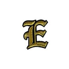 1 Pièce Optionnelle Alphabet Noir Edge Patch Brodé, Fer Sur/insignes, Vêtements Et Accessoires Décoration