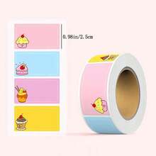 100/280 tờ/cái - Nhãn dán tên viết tay của học sinh, Nhãn dán tên lớp học hoạt hình dễ thương tự dính, Giấy ghi chú chống thấm nước và chống rách cho sách giáo khoa, Nhãn trống có thể viết - Nhiều màu - Xem 9