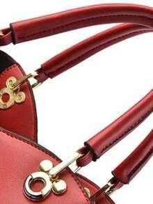 Aysha Women's Luxury Crossbody Shoulder Bag With Removable Strap - 紅色 - 查看 8