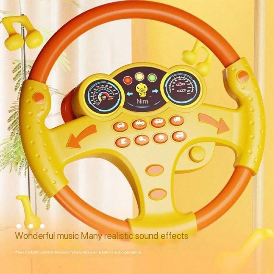 Steering Wheel Toys Simulation Driving Car With Sounds For Children