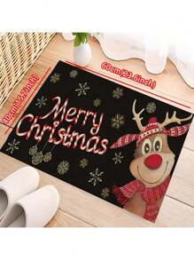 1 tấm thảm tuần lộc, đồ trang trí Giáng sinh vui vẻ/đồ trang trí Giáng sinh, thảm chùi chân chủ đề lối vào sáng tạo, thảm dày chống trượt, họa tiết máy bay, thảm chùi chân thiết kế hoài cổ, quà tặng cho ông bà, thích hợp cho lối vào, nhà bếp, hành lang, phòng ngủ, dễ vệ sinh - Nhiều màu - Xem 3