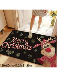 1 tấm thảm tuần lộc, đồ trang trí Giáng sinh vui vẻ/đồ trang trí Giáng sinh, thảm chùi chân chủ đề lối vào sáng tạo, thảm dày chống trượt, họa tiết máy bay, thảm chùi chân thiết kế hoài cổ, quà tặng cho ông bà, thích hợp cho lối vào, nhà bếp, hành lang, phòng ngủ, dễ vệ sinh - Nhiều màu - Xem 5
