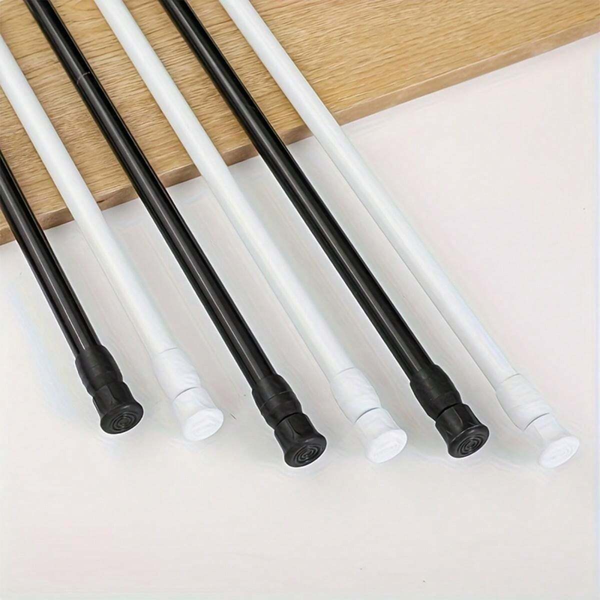 1pc Spring Loaded Curtain Rod, No Drilling Required, BuiltIn Spring