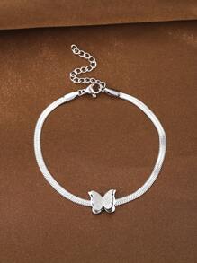 Elegant Stainless Steel Double-Layer Butterfly Bracelet, Minimalist Versatile Jewelry Accessory For Women, Suitable For Daily Wear And Parties, Great Gift For Friends