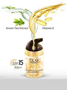 Olay 多功能保湿防晒霜，SPF15 PA++，50克/1.75盎司，有效抵御紫外线，轻盈乳霜配方，易于吸收，蕴含绿茶和维生素E精华 - 7合1多效日霜(SPF15) - 查看 6