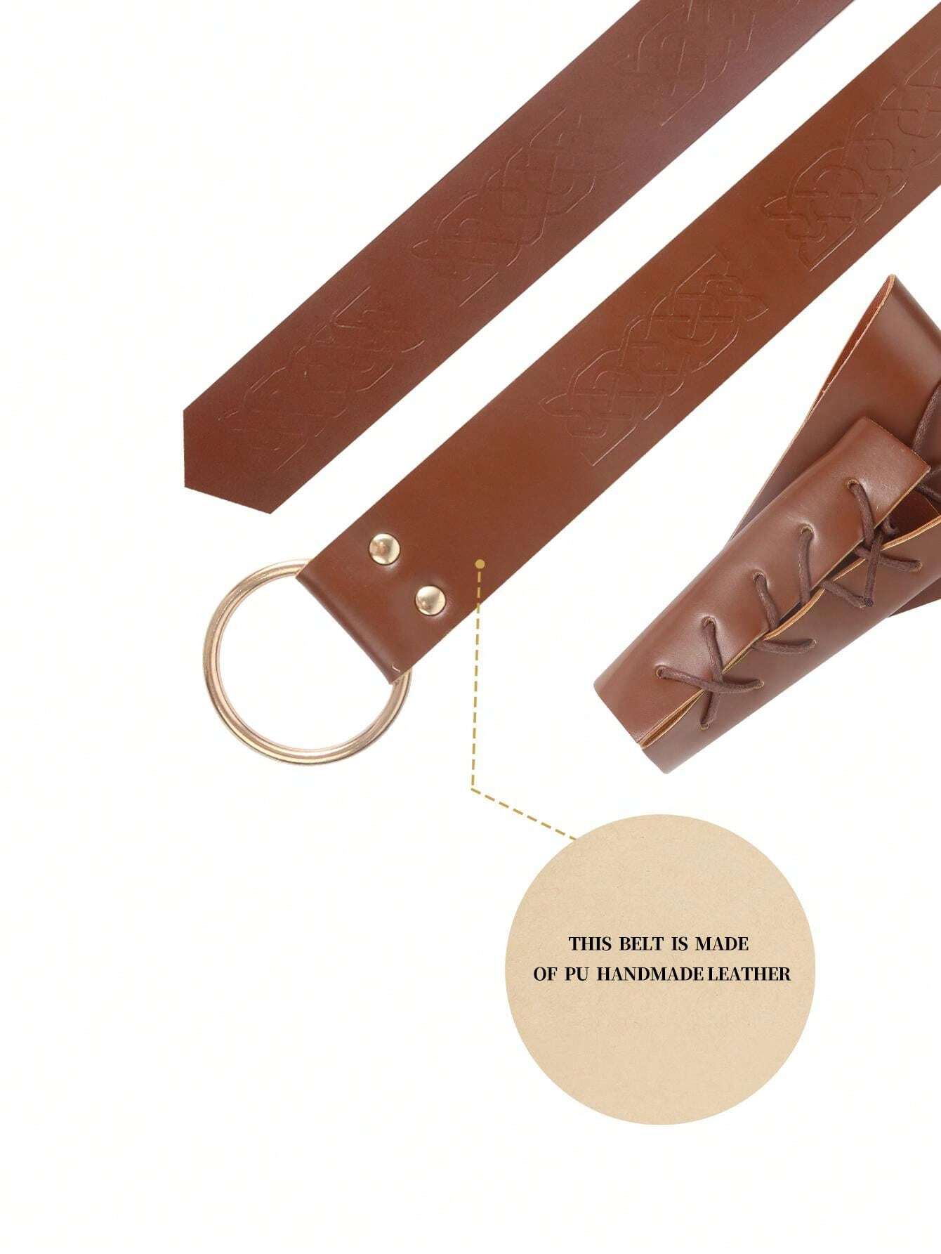 Medieval Renaissance Belt Sword Frog Case Leather Sword Holster For